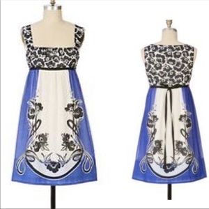 Anthropologie | Maeve Graphic Cotton Dress